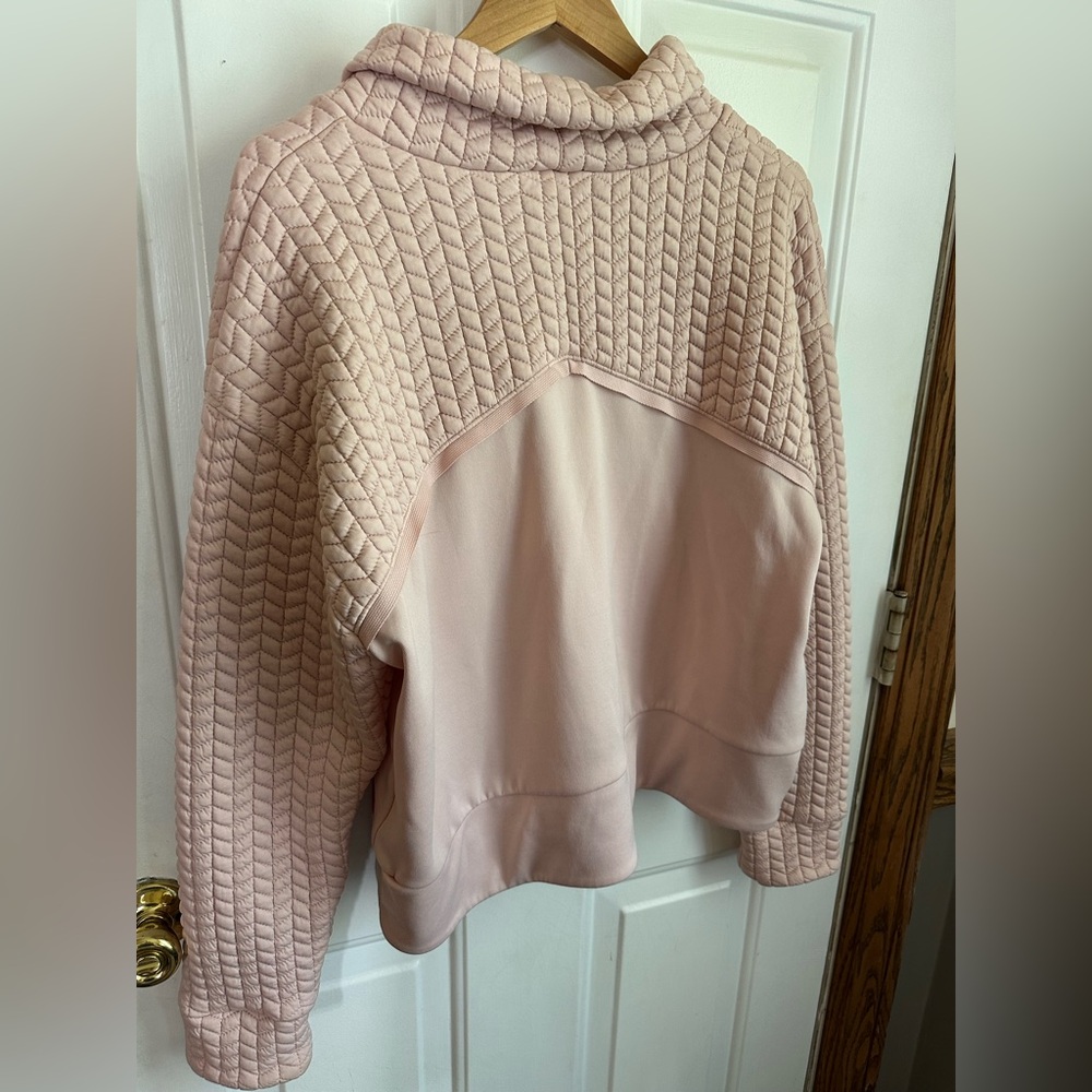 🌸New Balance Pink Cowl Neck Sweater XL Womens Activewear Leisure Sweatshirt - Picture 4 of 7
